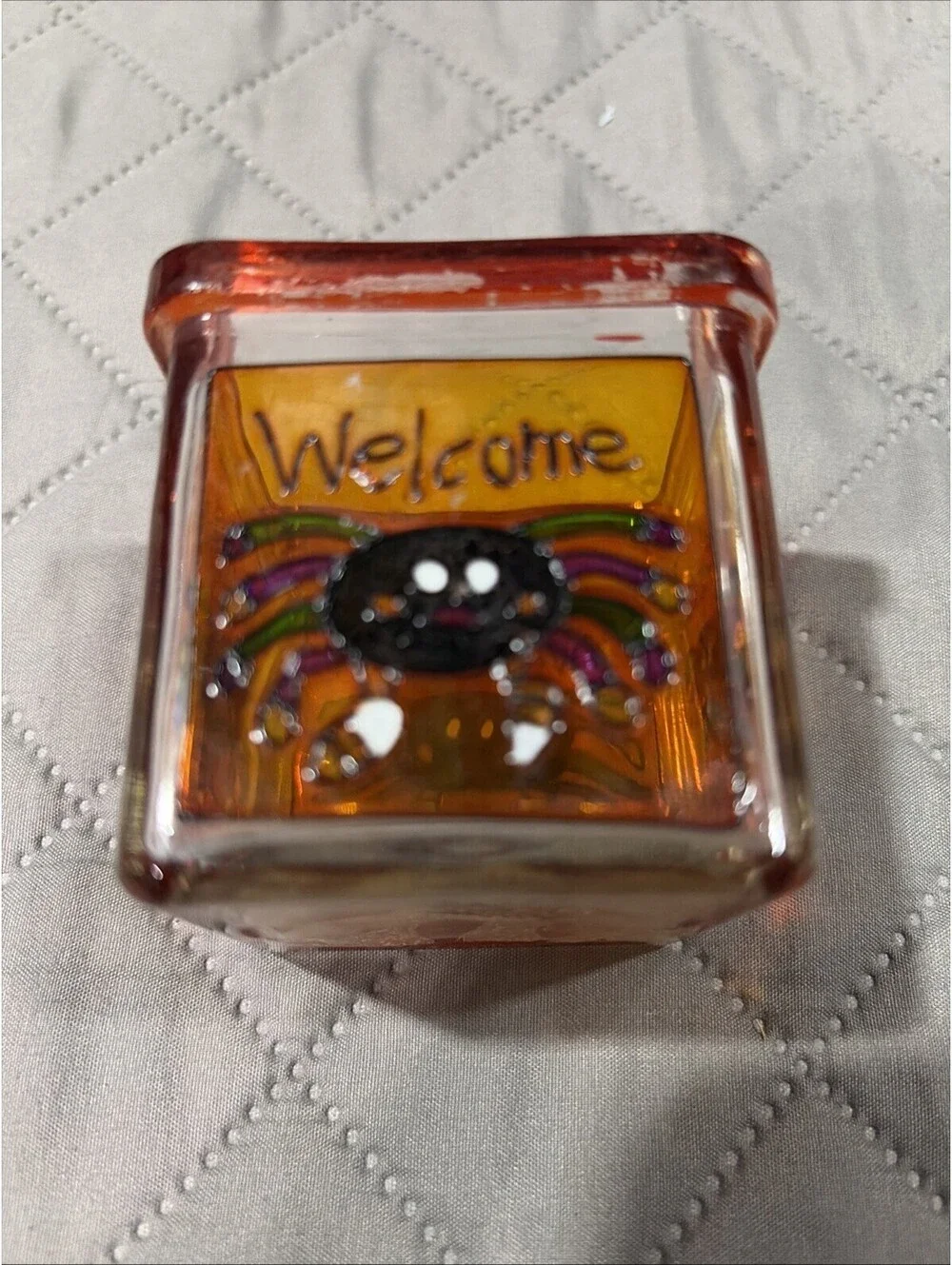 10 Assorted Halloween Tea Candle Holders Pumpkin, Bat, Cat And Spider